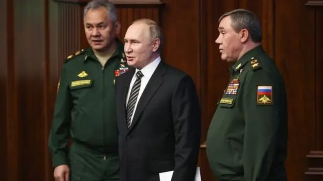 Sergey Şoyqu, Vladimir Putin və Valeri Gerasimov