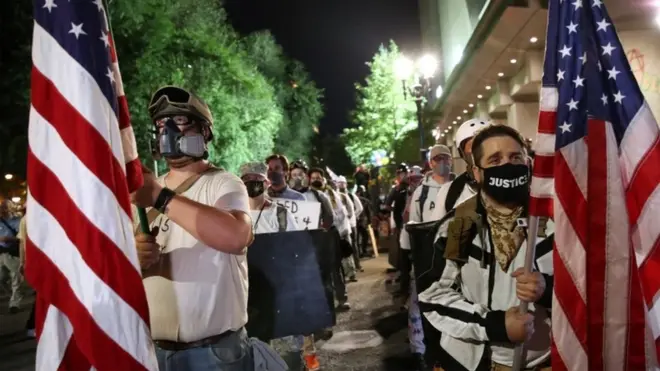 Regular anti-racism protests have taken place in Portland since May but some have seen clashes