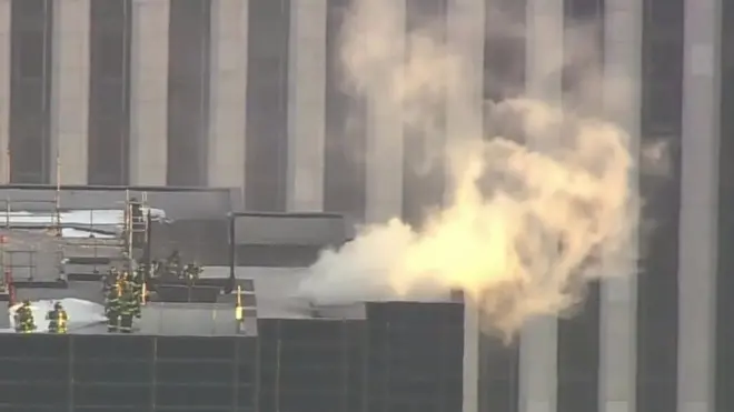 اندلاع حريق بسطح برج ترامب بمدينة نيويورك، دون أن يسفر عن وقوع إصابات.