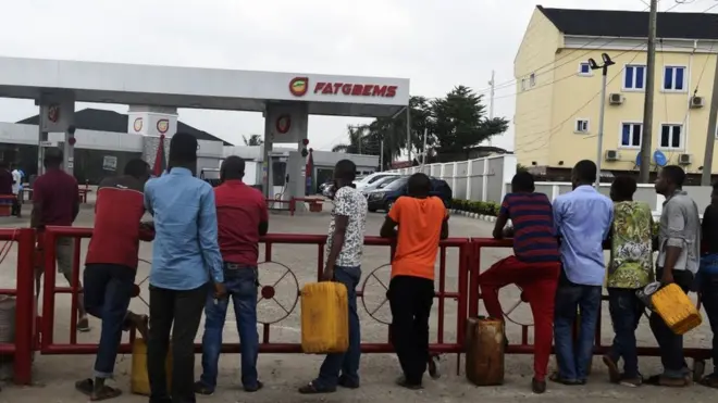 Fuel scarcity spoil Christmas for many people for Nigeria.
