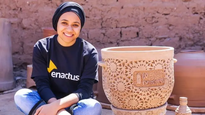 Le Fresh'it de Raowia Lahmar peut refroidir des fruits, des légumes et des médicaments