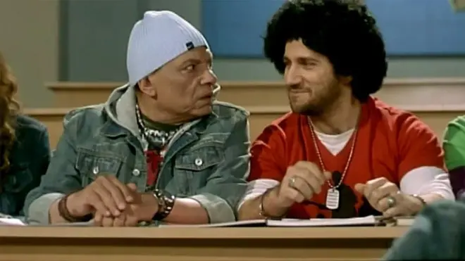 عادل إمام إلى جانب أحمد مكي في فيلم مرجان أحمد مرجان