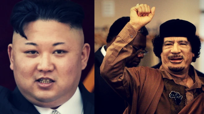 गद्दाफी और किम जोंग उन