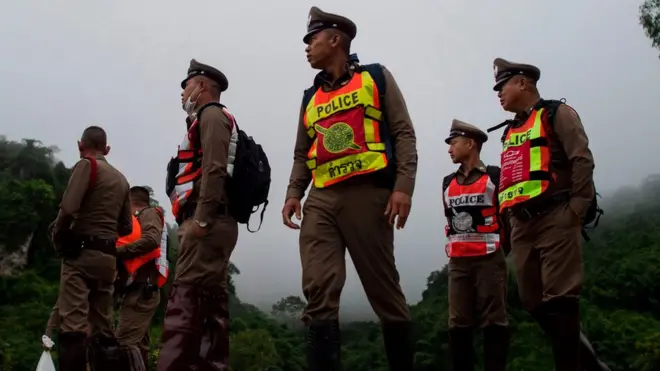 أفراد من الأمن في تايلاند