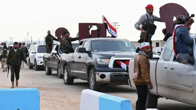 Військові загони,які підтримують президента Сирії Башара Асада, увійшли до курдського анклаву Афрін на півночі Сирії