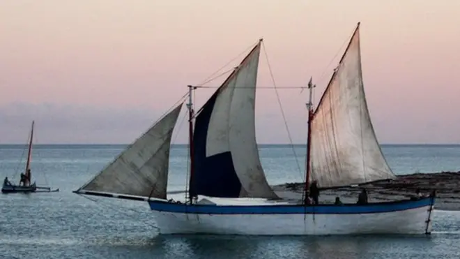 Schooners typically have two or three masts with multiple sails