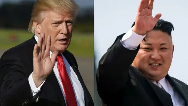 트럼프와 김정은