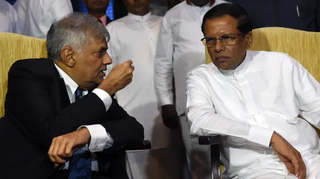 රනිල් වික්‍රමසිංහ සහ මෛත්‍රිපාල සිරිසේන