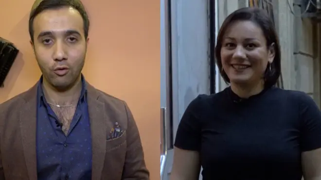 Aşpaz İntiqam Cəfərov və jurnalist Aygül Mehman