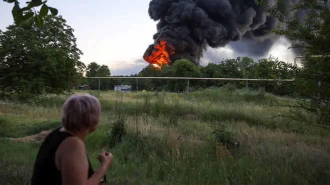 Пожар в Длнецке