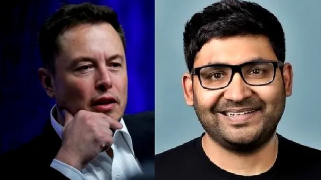 एलन मस्क और पराग अग्रवाल