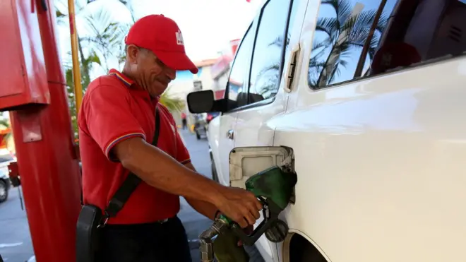 Gasolinera en Venezuela