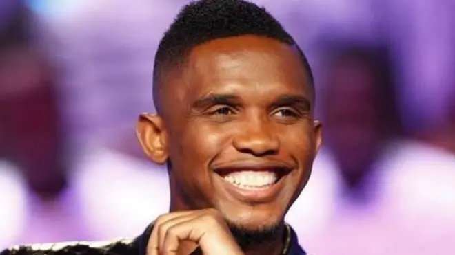 Eto'o dey sabi smile, but dis joke no sweet im belle