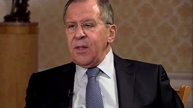 Ngoại trưởng Nga Sergei Lavrov trong một phỏng vấn với chương trình Hardtalk của BBC