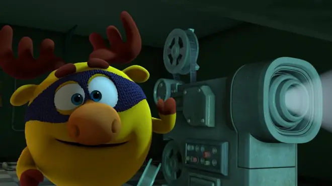 Кадр из мультипликационного фильма "Смешарики"