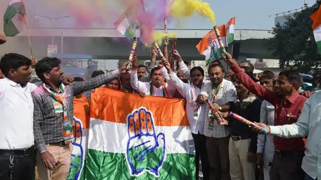 انڈیا کی پانچ ریاستوں، راجھستان، مدھیہ پردیش، چھتیس گڑھ، تیلنگانہ اور میزورام میں الیکشن کے نتائج آنا شروع ہو گئے ہیں۔