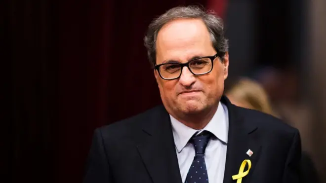 Quim Torra fue elegido presidente del gobierno de Cataluña.
