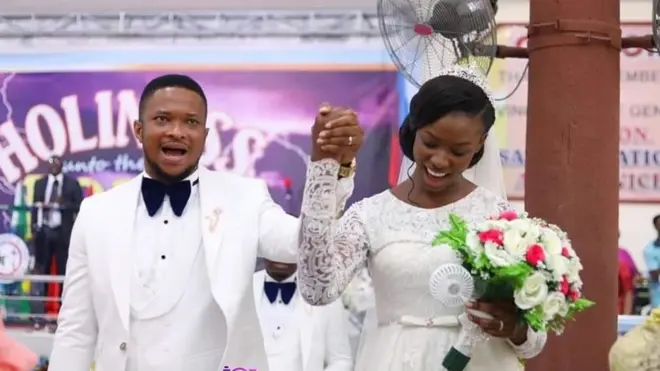 Darasimi and Lawerence white wedding