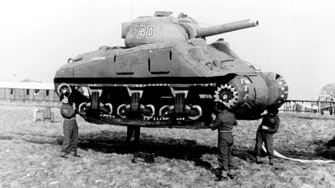 Un char d'assaut en caoutchouc en 1939