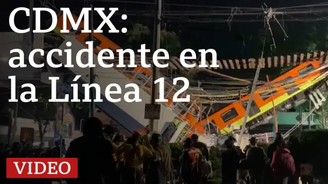 Accidente en la línea 12 del metro de Ciudad de México