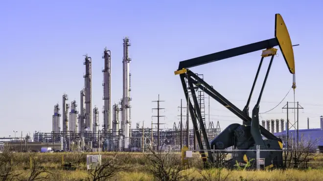 An oil plant