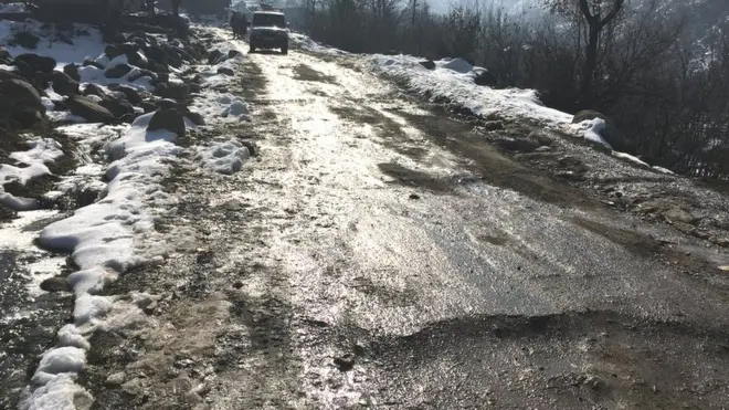 कश्मीर में सड़कों के हालात