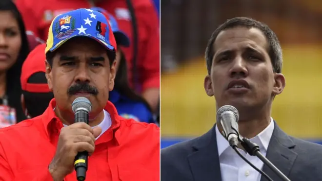Maduro y Guaidó
