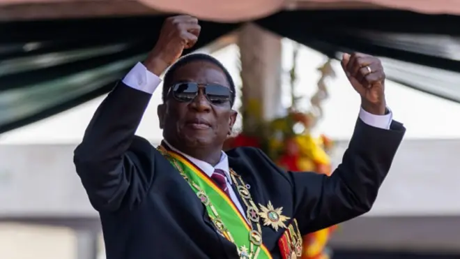 Zimbabwe President Emmerson Mnangagwa