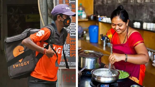 వంట, డబ్బావాలాలు, స్విగ్గి, జొమాటో