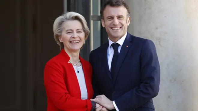 Фон дер Ляйен и Макрон едут в Китай демонстрировать Си единство, самостоятельность и решительность ЕС. Это будет непросто