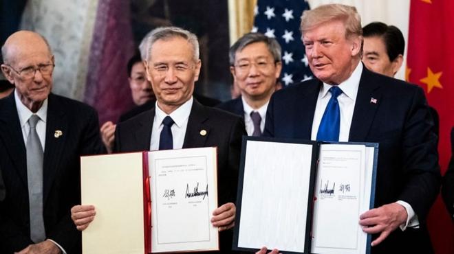 中美签署贸易协定