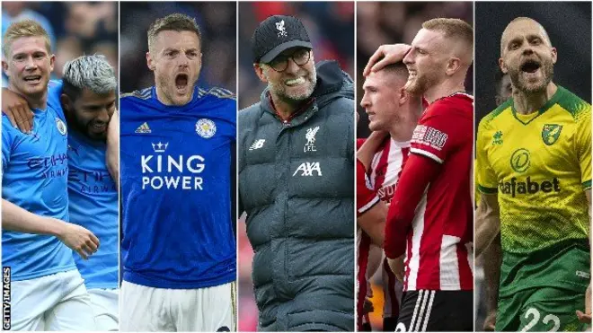 صورة مجمعة لنجوم الدوري الانجليزي