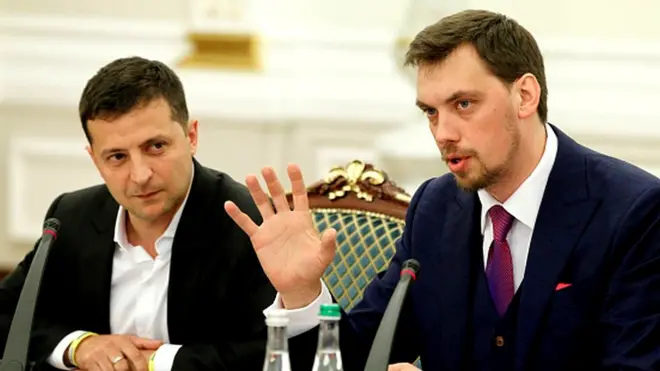 Володимир Зеленський та Олексій Гончарук