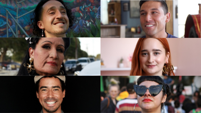 Un grupo de latinos que entrevistamos en el viaje de Hablas Español
