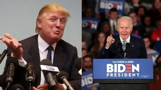 Donald Trump na Joe Biden