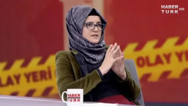 خطيبة الصحفي السعودي جمال خاشقجي خلال المقابلة