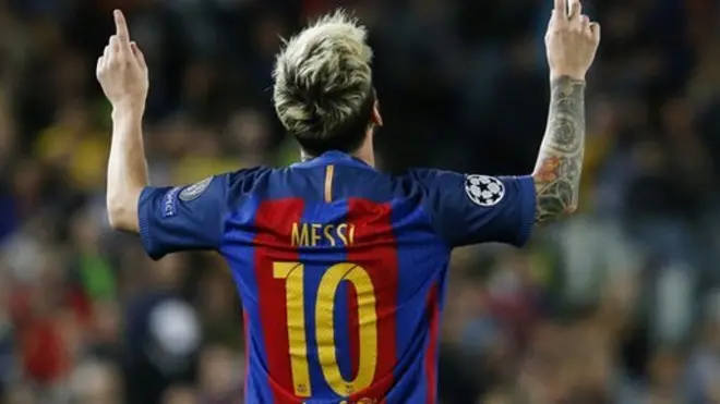 La estrella del FC Barcelona, Lionel Messi, ingresó en la lista de este año.