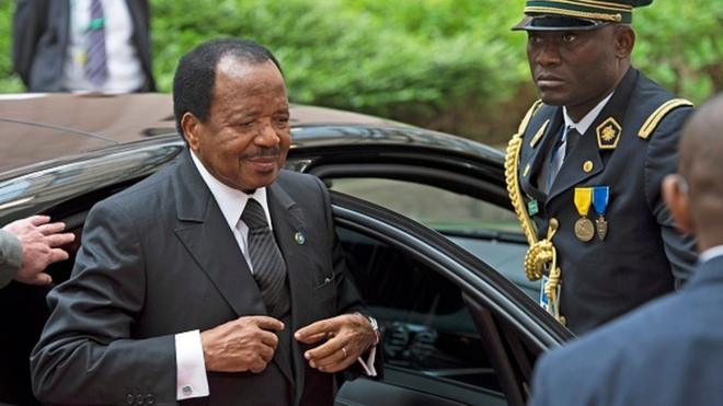 President of di Republic of Cameroona Paul Biya.