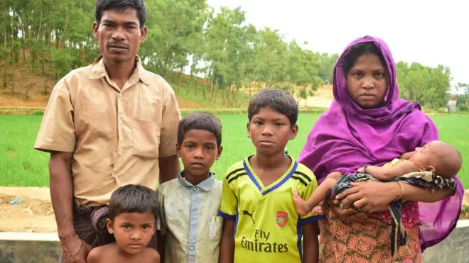 နယ်ခြားဖြတ်ကျော် ထွက်ပြေးလာသူ ရိုဟင်ဂျာ မိသားစုတွေထဲတက မိသားစုတစု