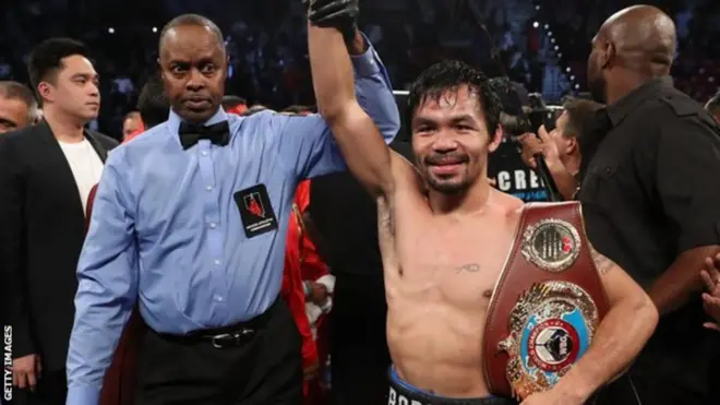 Manny Pacquiao arudi kwa kishindo kikubwa Las Vegas