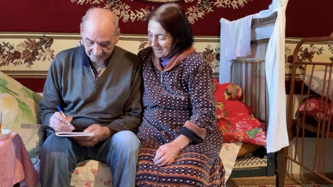 Kərrar Abdullayev və xanımı