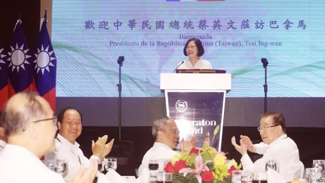 蔡英文曾于今年6月访问巴拿马。