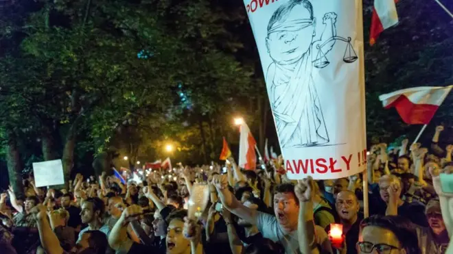 Акція протесту проти судової реформи