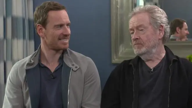 Michael Fassbender and Ridley Scott