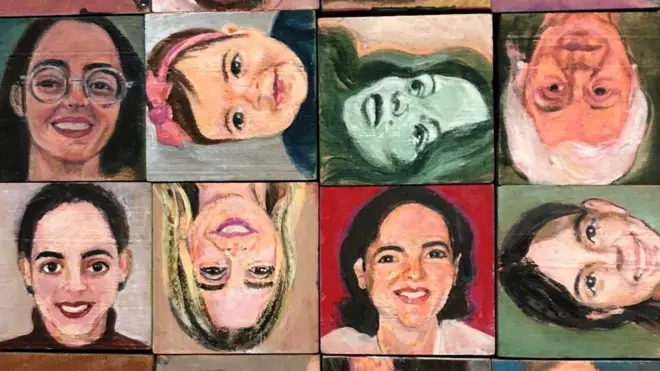 وجوه النساء اللواتي يرسمهن فادي يتميزن بالحضور الداخلي القوي، ولا يبحث عن نماذج موافقة لمعايير جمالية نمطية