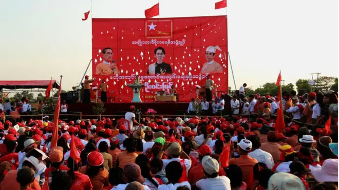 NLD ပါတီကတော့ မဲဆန္ဒနယ် (၁၈)နေရာ ဝင်ရောက်ယှဉ်ပြိုင်ဖို့ ရှိ