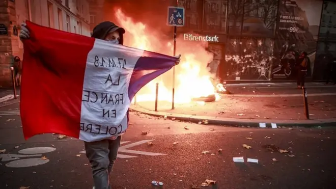 Протесты в Париже