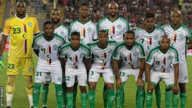 L'équipe des Comores (en photo) doit battre celle du Cameroun en mars pour jouer la CAN 2019.