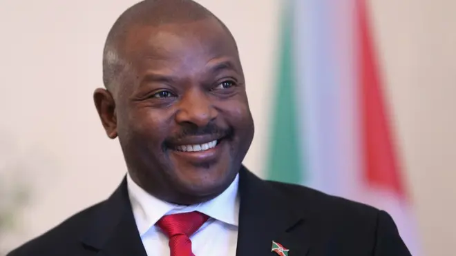 Le président du Burundi Pierre Nkuruziza, lors d'une visite à Berlin (illustration).