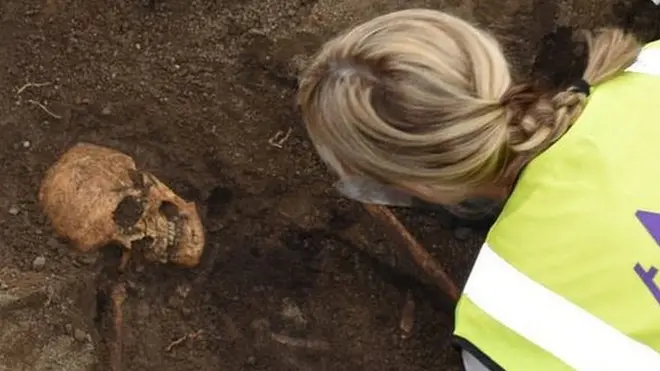 Череп в земле